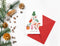 Christmas tree made with ornaments   Christmas Card, Set of 5